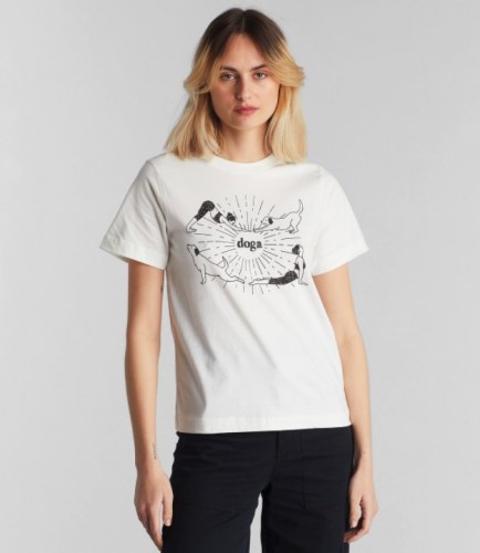 Dedicated Mysen Doga T-Shirt off white